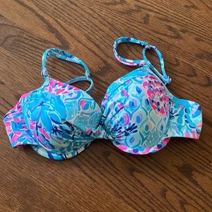 LILLY PULITZER SWIM TOP WORN ONCE!